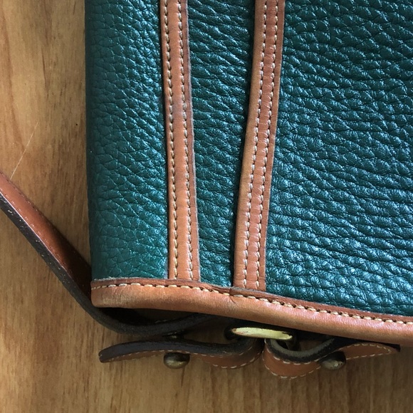 Vintage Dooney and Bourke Over Under Bag, Green - Picture 5 of 12